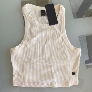 White WIT crop tank